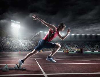 sprint adalah olahraga lari yang membutuhkan kecepatan maksimum dalam jarak 100 - 400 meter