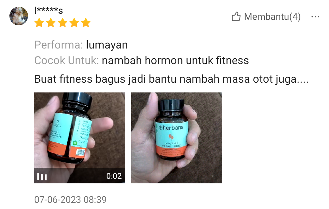 Review Shopee Herbana Relief Sari Pasak Bumi