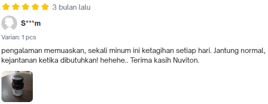 Review nuviton™ di tokopedia