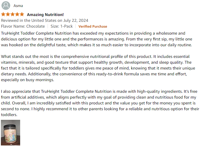 Review amazon truheight gummies